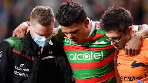 Latrell Mitchell injury: Star fullback ruled out for season after snapping hamstring tendon ...