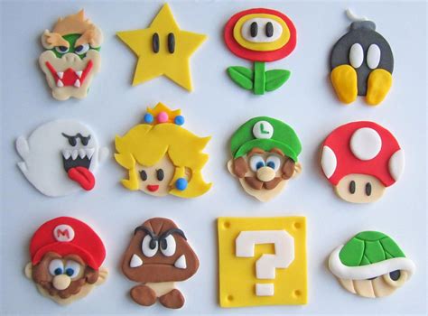 Super Mario Cookie and Cupcake Toppers | Gadgetsin