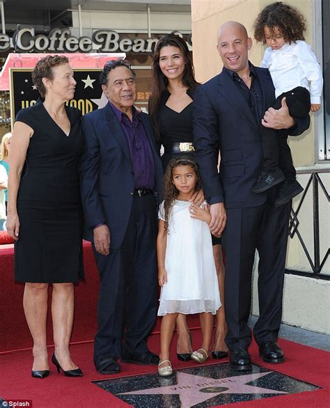 Vin Diesel's girlfriend and two children cheer on the actor as he receives Hollywood Walk of ...