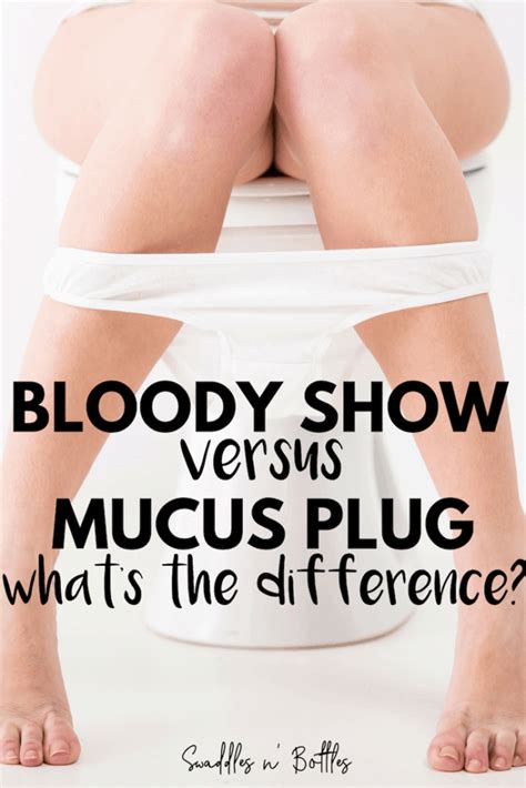 Bloody Show vs. Mucus Plug- What's the difference? - Swaddles n' Bottles