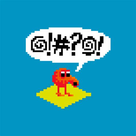 Pixel Q*Bert - Qbert - T-Shirt | TeePublic