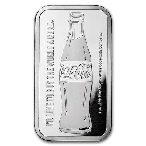 2023 Coca-Cola 5oz Silver Reverse Proof Bar - GRReserve.com