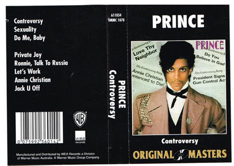 Prince – Controversy (Cassette) - Discogs