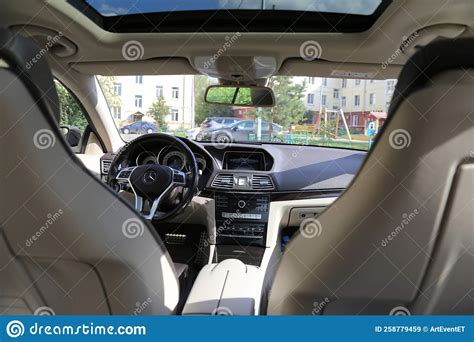 Mercedes Car Interior CLS Coupe Editorial Stock Image - Image of ...