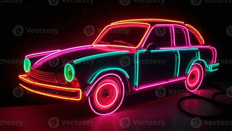 A night of the neon street at the downtown 24508973 Stock Photo at Vecteezy