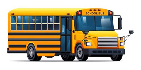 Premium Vector | Yellow school bus vector cartoon illustration isolated ...