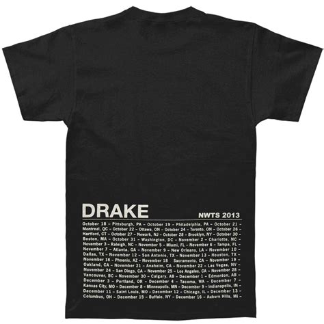 Drake NWTS 2013 Tour T-shirt 373265 | Rockabilia Merch Store