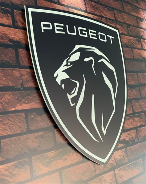 Peugeot New Logo 2021 Decorative Plate Sign - Etsy UK