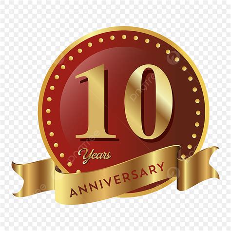 10th Anniversary Logo Vector PNG Images, 10th Anniversary Badge Logo ...