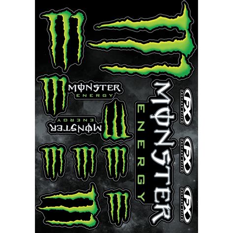 Factory Effex Monster Energy Sticker Sheet - 17-68020 | FortNine Canada