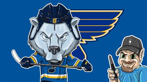 St Louis Blues Mascot Caricature Speed Painting - YouTube