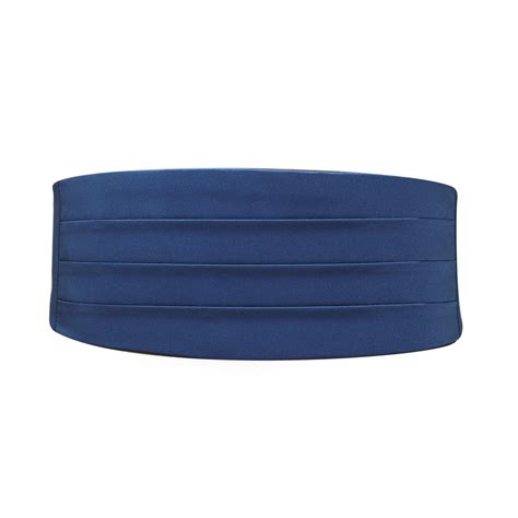 Victorian Blue Satin Cummerbund — UNIFORMTUX