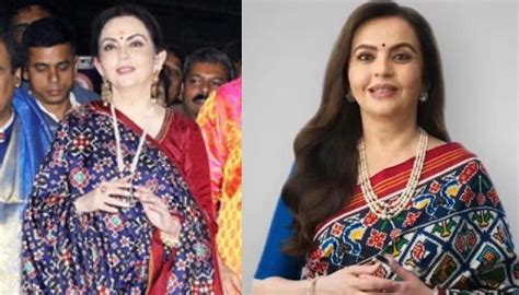 Nita Ambani Shows Off Her Love For Gujarati Heritage In 'Patola' Saree For Almost Rs. 2 Lakhs