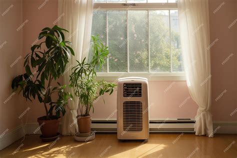 Premium AI Image | Room with Portable Air Conditioner Installation ...