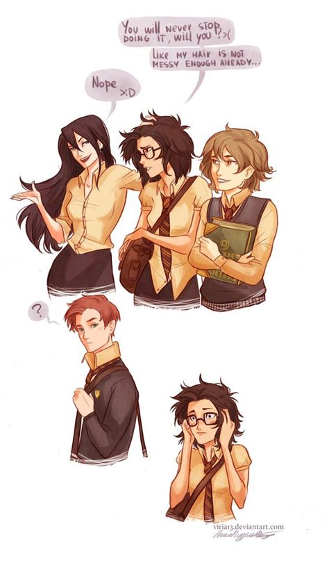 genderbend marauders | Harry potter comics, Harry potter marauders ...