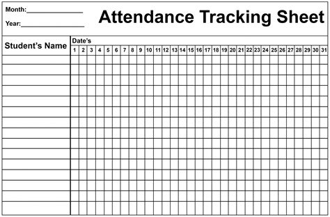 School Attendance Sheet Template Free Sheet Templates Attendance ...