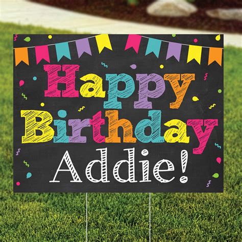 Birthday Yard Signs - Etsy