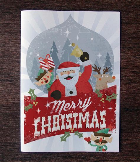 Free Christmas Card Invitation Template by Pixeden on DeviantArt