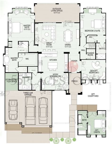 Montara - 2,686 Sq. Ft. - Quail Creek, AZ | Floor plans, New house ...