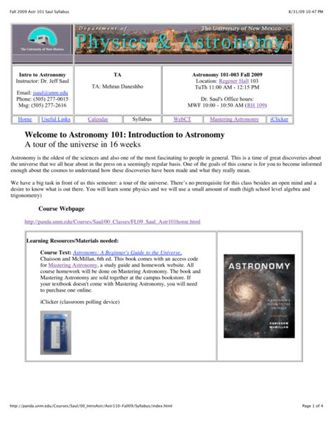 Astronomy 101: Introduction to Astronomy