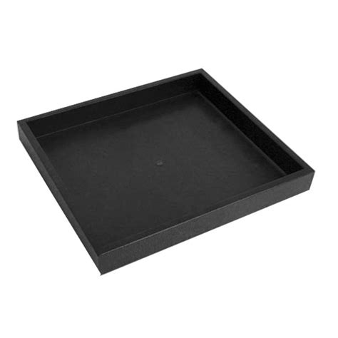 Black Plastic Tray | Stackable Plastic Tray | Gems on Display