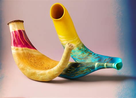 Premium AI Image | Shofar Rosh Hashanah with solid 3d background