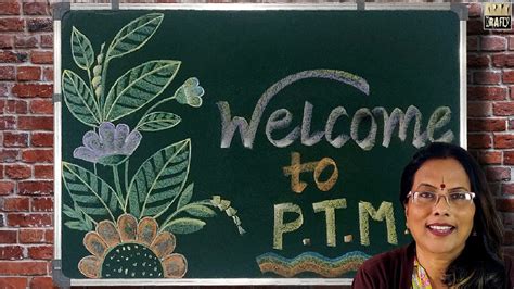 Welcome To Ptm Beautiful Design On Green Black Board By Colorful Chalks Part 2 5 Min You