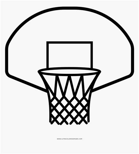 Basketball Hoop Drawing Easy, HD Png Download - kindpng