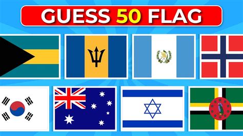 Guess And Learn 50 Flags! Flag Quiz Part 2 - YouTube