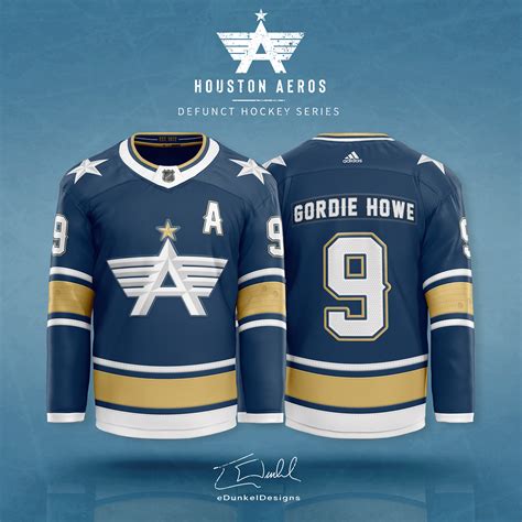 Houston Aeros (Defunct Hockey Redesign) on Behance Ice Hockey Jersey ...