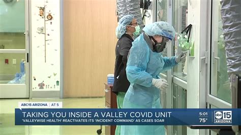 An inside look in a COVID-19 unit at a Valleywise hospital