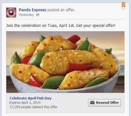 Panda Express Coupons: Free Golden Szechuan Fish April 1, 2014