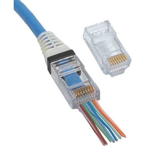 Platinum Tools 100010C EZ-RJ45 Cat 6 Connector 50 Pcs.