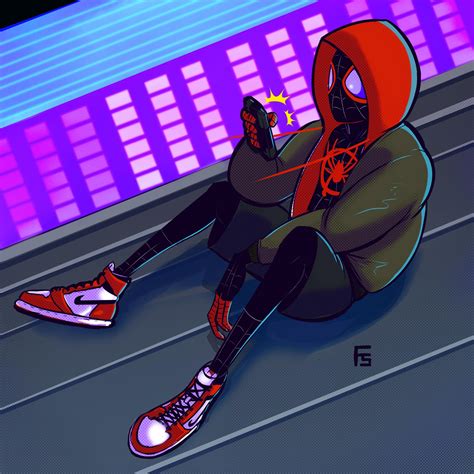 Miles Morales illustrated by Me : r/Marvel