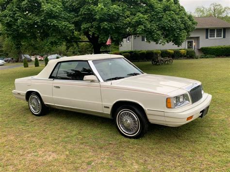 One Owner: 1986 Chrysler LeBaron Turbo Convertible – $4,900 ...