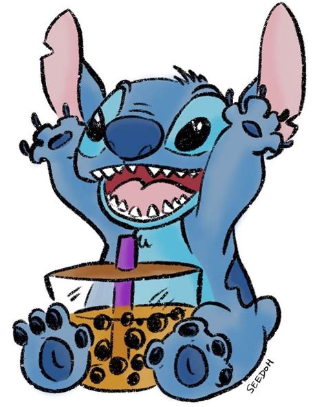 Stitch Boba Wallpapers - Wallpaper Cave