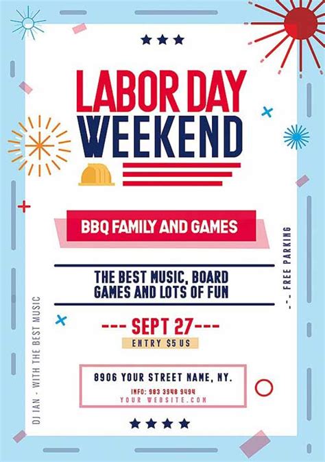 Download the Labor Day Weekend Flyer Template - FFFLYER