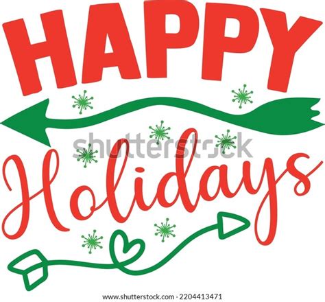 Happy Holidays Vector File Svg Stock Vector (Royalty Free) 2204413471 | Shutterstock