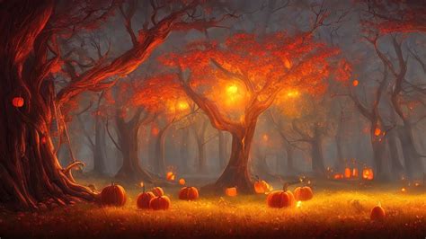 Spooky Autumn Music – Forest of Fall Lanterns | Dark, Magical - YouTube