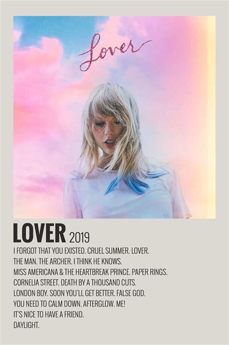 Lover by Maja | Taylor swift posters, Taylor swift album cover, Minimalist music