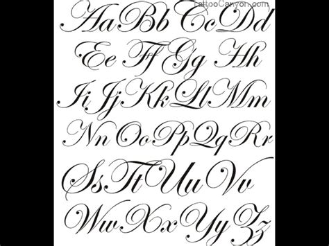 7 Piel Script Font Alphabet Images - Piel Script Tattoo Lettering Design, Cursive Tattoo Fonts ...