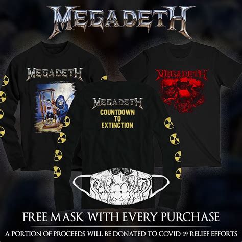 Last Chance! New Tees Available w/ Vic Rattlehead Mask – Megadeth Cyber ...