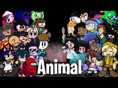 FNF Animal but Different characters sing - YouTube