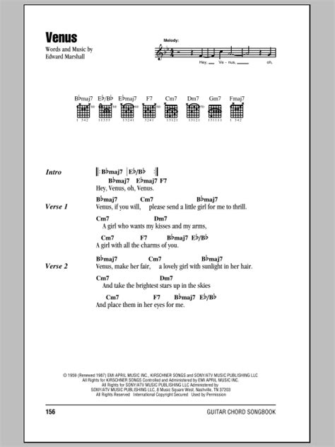 Venus by Frankie Avalon - Guitar Chords/Lyrics - Guitar Instructor