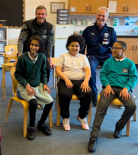 Chris Brunt & Ally Robertson Visit The Orchard School | West Bromwich ...