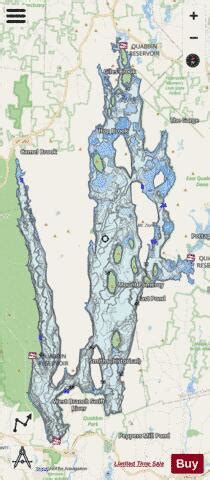 Quabbin Reservoir Fishing Map | Nautical Charts App