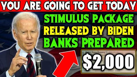 You'll GET IT TODAY | NEW STIMULUS PACKAGE RELEASED BY BIDEN | $2000 DEPOSIT FOR SOCIAL SECURITY ...