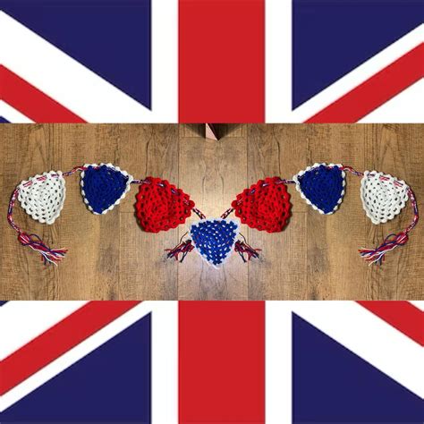 Coronation bunting crochet pattern