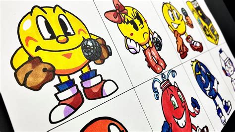 Drawing FNF - PacMan V2 FULL WEEK (Arcade World/Ghostly Adventures ...