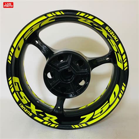 GSX-R 750 wheel decals motorcycle Suzuki rim stickers gsxr 7 - Inspire Uplift in 2023 | Gsx ...